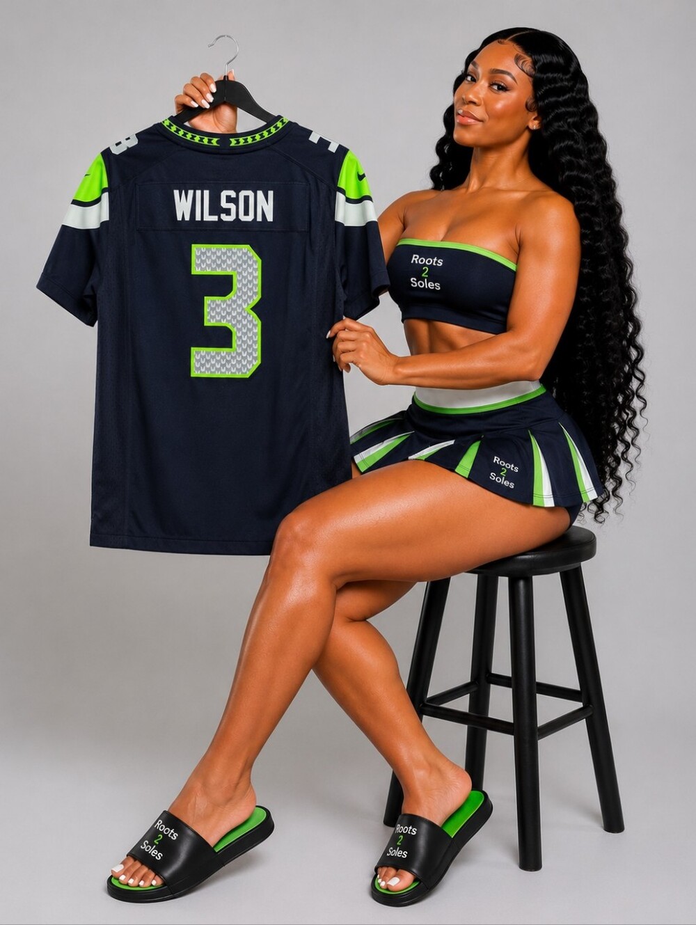 Youth Large 14/16 Seattle Seahawks Russell Wilson Game Jersey NFL Football